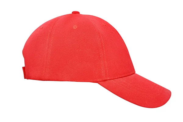 Kırmızı beyzbol şapkası izole — Stok fotoğraf