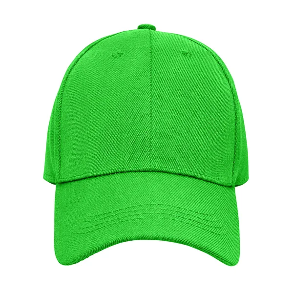 Green baseball cap isolated — Stock Photo, Image