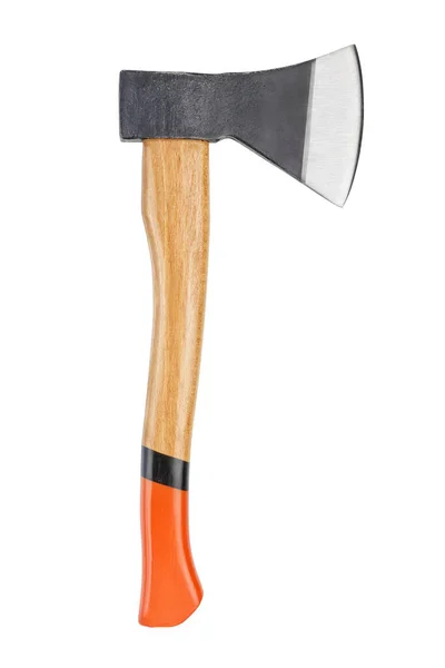 Carpenter's axe with wooden handle isolated — Stock Photo, Image