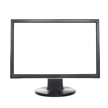 Boş ekran yalıtılmış bilgisayar LCD monitör