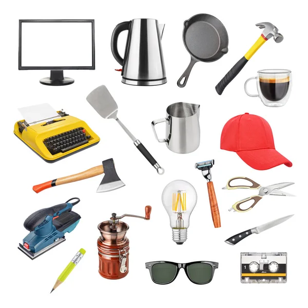 Collection of different objects isolated — Stock Photo, Image