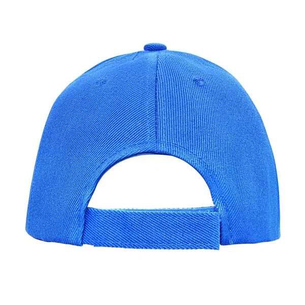 Gorra de béisbol azul vista trasera aislada —  Fotos de Stock