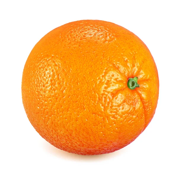 Whole orange isolated on white background — Stock Photo, Image