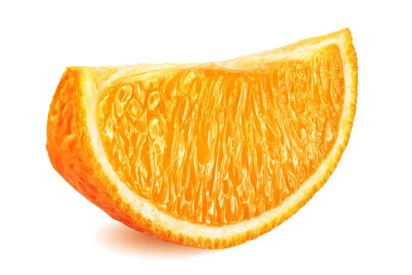 Kawałek pomarańczy izolowany na białym tle — Zdjęcie stockowe