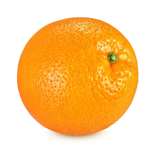 Whole orange isolated on white background — Stock Photo, Image