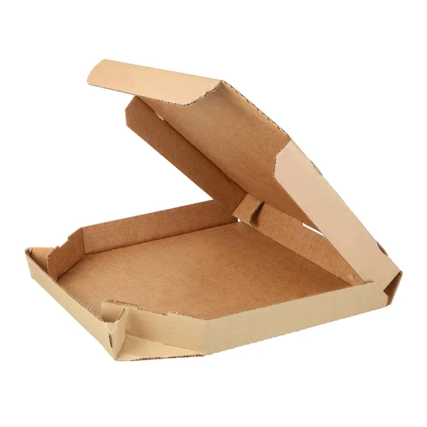 Pojemnik na pizzę na białym tle — Zdjęcie stockowe
