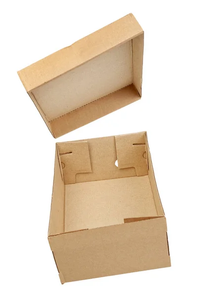 고립 된 골 판지 상자 — 스톡 사진