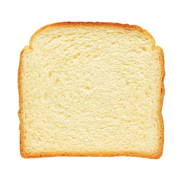 Pão torrado fresco isolado sobre fundo branco — Fotografia de Stock