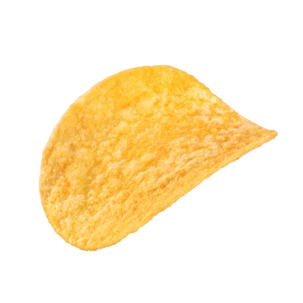 En potatis chip isolerad på vit bakgrund — Stockfoto