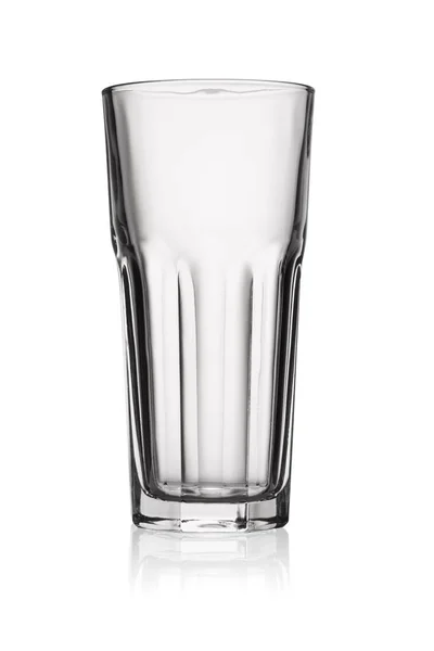 Leeg Highball Glas Geïsoleerd Witte Achtergrond Met Clipping Pad — Stockfoto