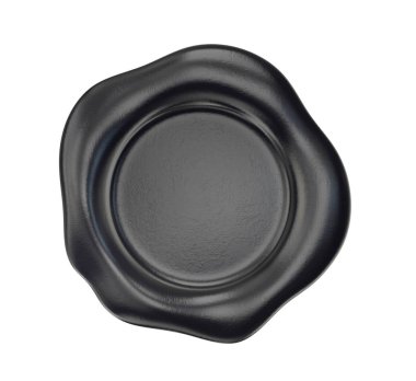 siyah mum mühür izole üzerinde beyaz arka plan 