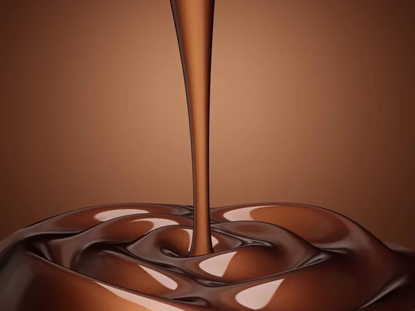 Темний Шоколадний Фон Солодкий Десерт Ілюстрація — стокове фото