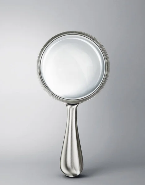 Glass Magnifier Isolated White Illustration — Stock Photo, Image