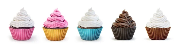 Cupcake Geïsoleerd Een Witte Illustratie — Stockfoto