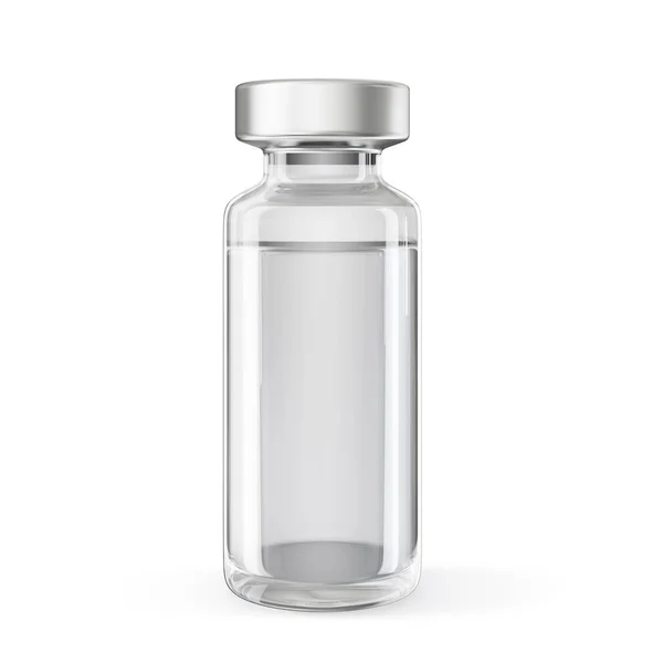 Vial Médico Aislado Blanco Ilustración — Foto de Stock