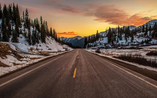 Colorado Mountain Highway 550 Carretera Millones Dólares Estados Unidos América — Foto de Stock