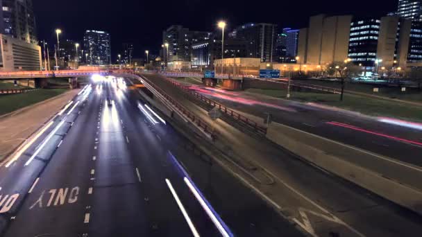 Chicago Autópálya Forgalmi Timelapse — Stock videók