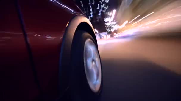 Vitesse Voiture Dans Circulation Ville Timelapse — Video