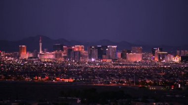 Las Vegas Cityscape geceleri. Las Vegas manzarası