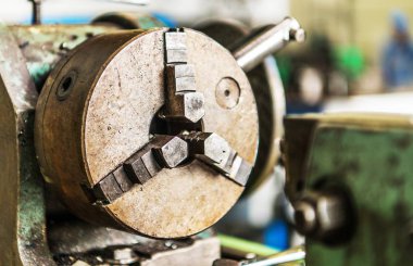 Klasik Torna baş metal işleme sanayi Tema.