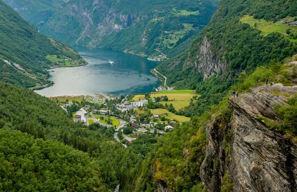 Punto Vista Escénico Geiranger Geirangerfjord Noruega Europa — Foto de Stock