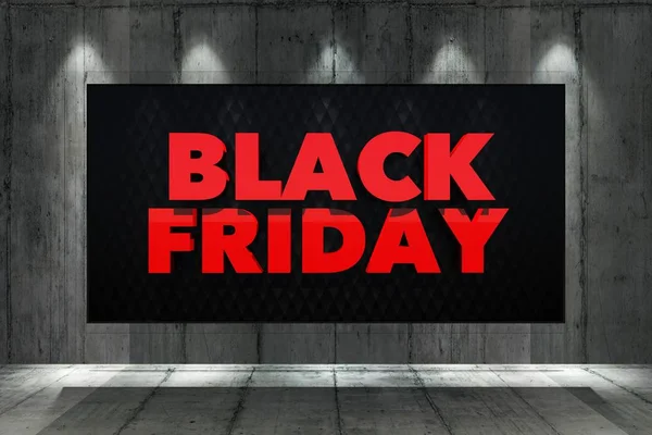 Black Friday Deal Special Concept Rendered Illustration Red Lettering Black — Stock Photo, Image