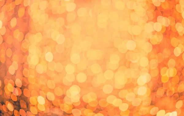 Warm Oranje Lights Bokeh Achtergrond — Stockfoto