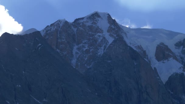 Cime Ventose Del Massiccio Del Monte Bianco Lato Sud Italia — Video Stock