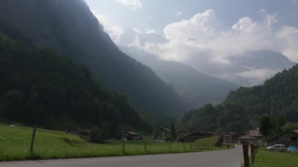 Jungfrau Region Stechelberg Schweiz — Stockvideo