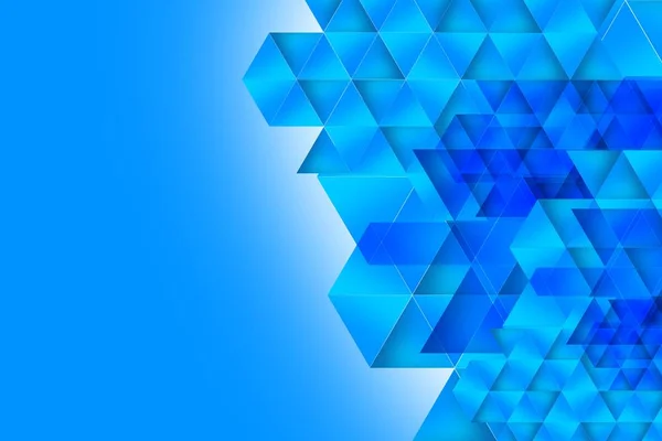 Geometrisch Blau Abstrakt Hintergrund Illustration — Stockfoto