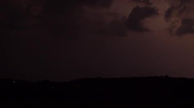 Fırtına Lightning'ler yavaş hareket ile. Hava toplama