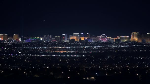 November 2017 Scenic Sunset City Las Vegas Nevada Verenigde Staten — Stockvideo