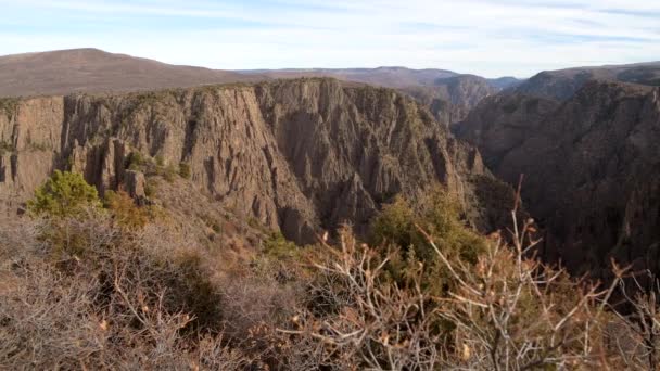 Gunnison Milli Parkı Siyah Kanyon Batı Colorado Amerika Birleşik Devletleri — Stok video