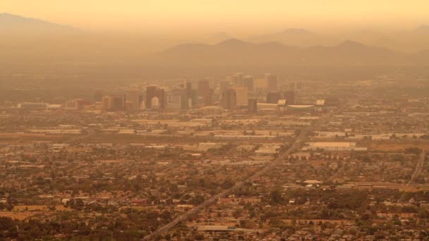 Phoenix Arizona Phoenix Hazy Günü Amerika Birleşik Devletleri Kasım 2017 — Stok video