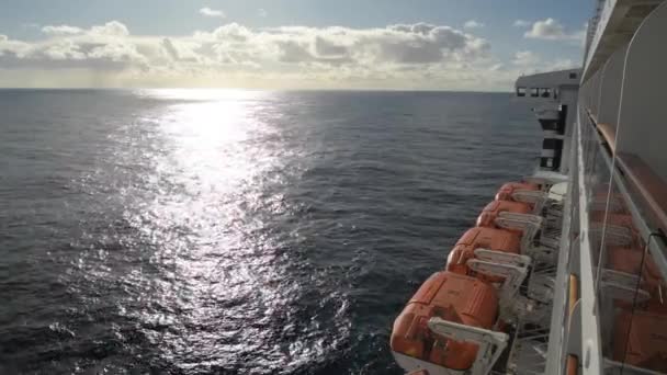 Kasım 2017 Transatlantik Gemi Gemide Queen Mary Southampton Dan New — Stok video