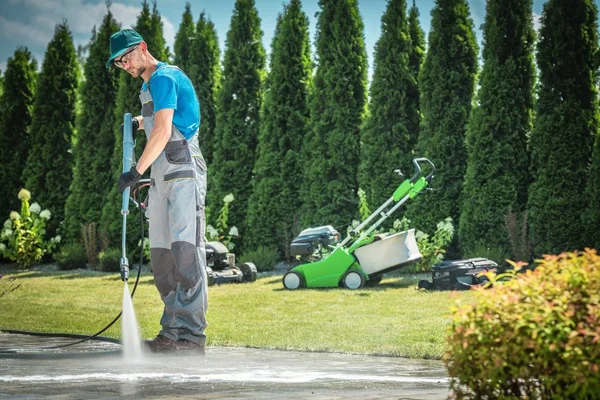 Druk wassen baan — Stockfoto