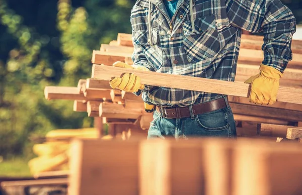 Material de construcción de madera — Foto de Stock