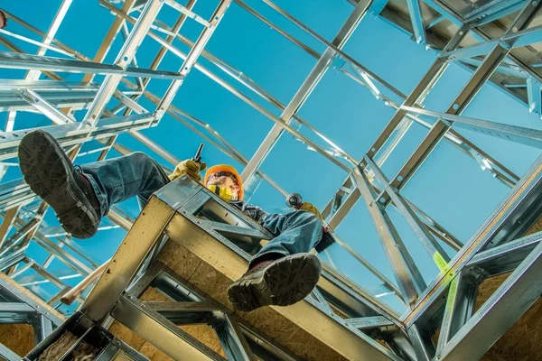 Ruptura do trabalhador industrial — Fotografia de Stock