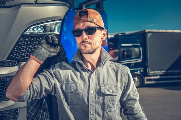 トラック運転手の職業 — ストック写真