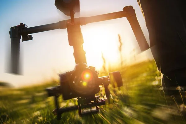 Gimbalového stabilizace v akci — Stock fotografie