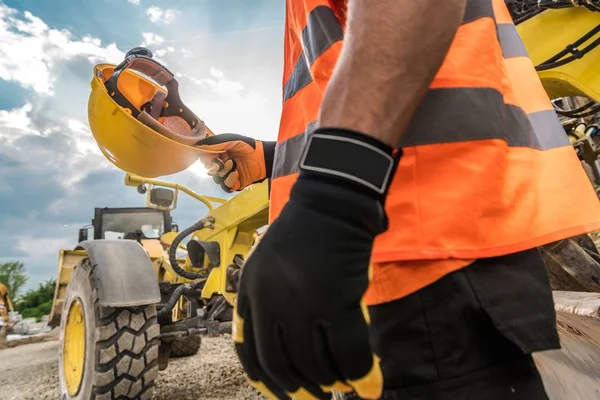 Seguridad de construcción de casco duro — Foto de Stock