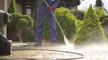 Driveway Basınçlı Yıkama. Temizlik Tuğlayol ve Bahçe Yolları.