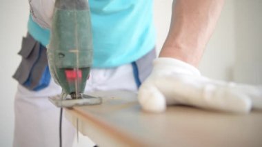 Yapboz eylem. Küçük Inşaat Işleri. Güç aracı.