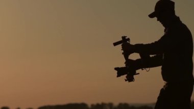 Dijital Video Kamera Gimbal Stabilizasyon. Dslr Videografi Ekipmanları. Yavaş Hareket Videosu