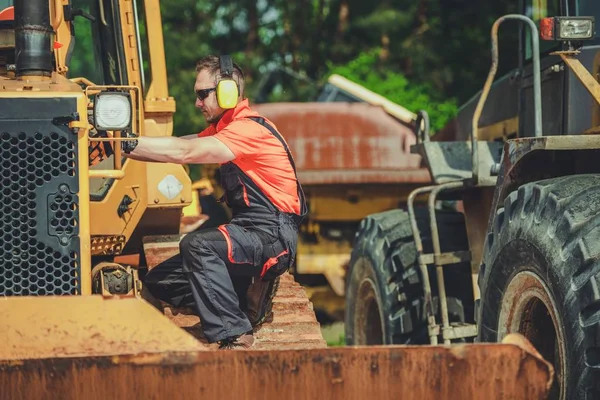 Broken Bulldozer Issue — Stock Photo, Image