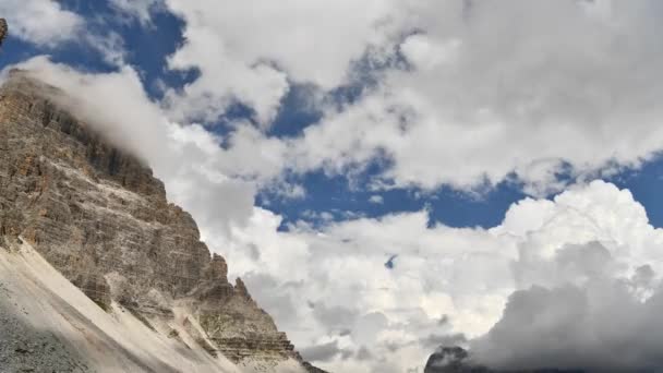 Time Lapse Vídeo de Dolomitas Italianas Cênicas Região Alpina Perto de Auronzo Di Cadore e Misurina . — Vídeo de Stock