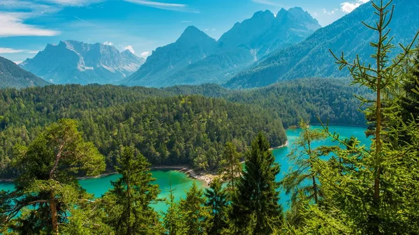 Jezioro Blindsee w Tyrolu — Zdjęcie stockowe