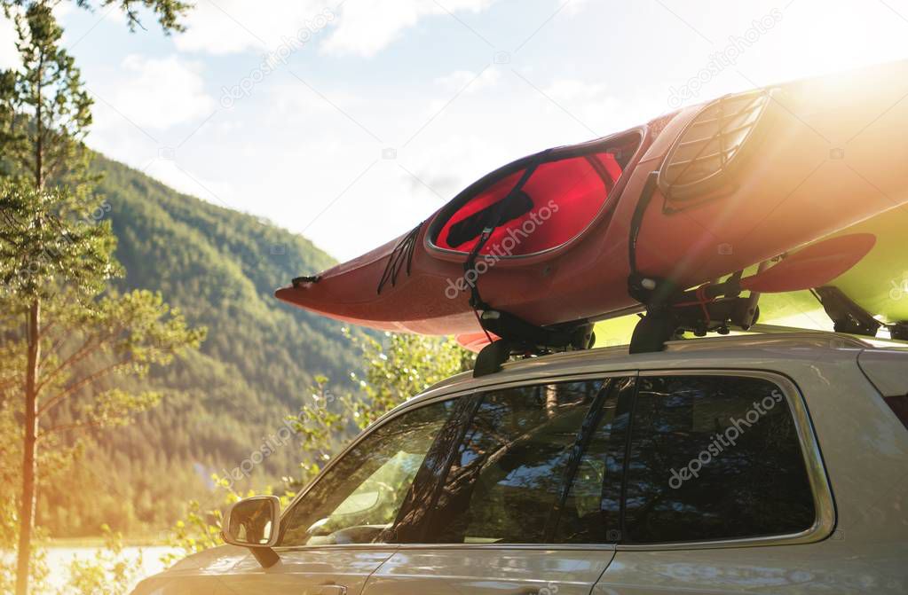 Car Road Trip with Kayak