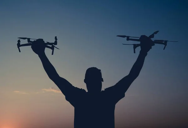 Drone mester operátor — Stock Fotó