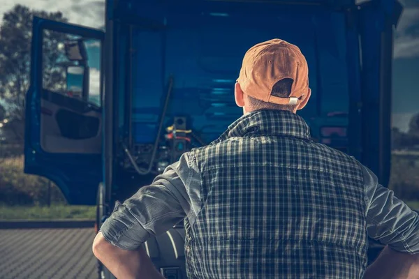 Camion driver ottenere lavoro — Foto Stock